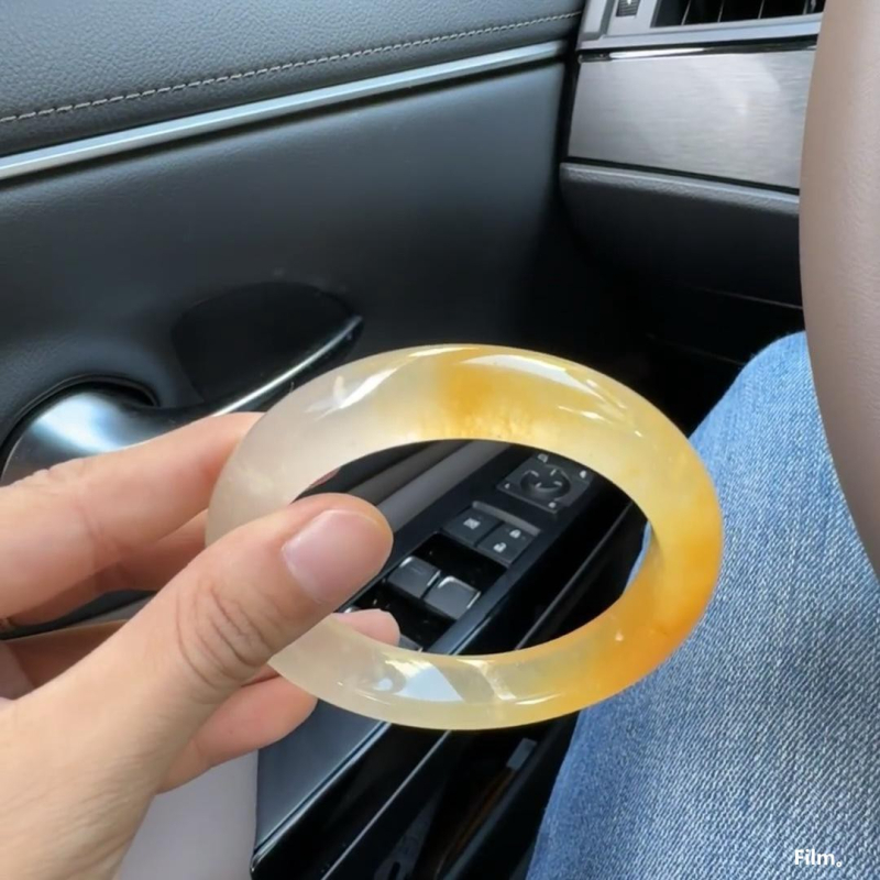 Jáde karkötő – uniszex, jég típusú jáde, természetes Mianmar-i jáde, polírozott