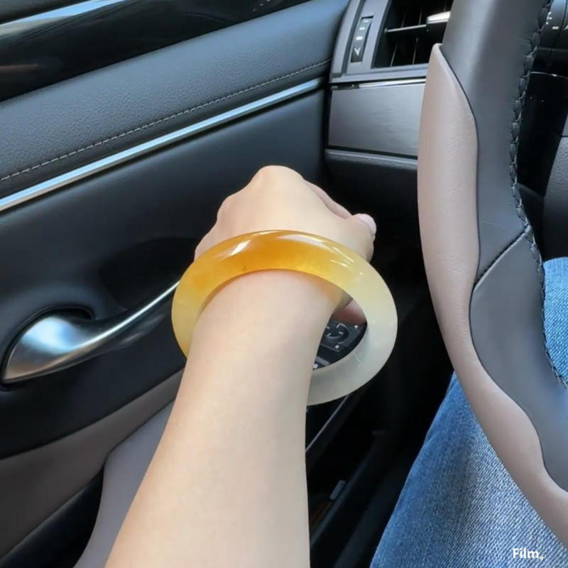 Jáde karkötő – uniszex, jég típusú jáde, természetes Mianmar-i jáde, polírozott