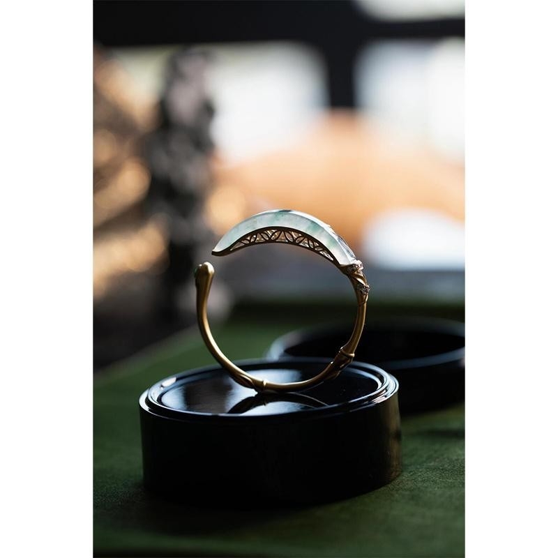 Brățară din aliaj Yu xian, placare electrolitică, stil luxos ușor, greutate 20 g