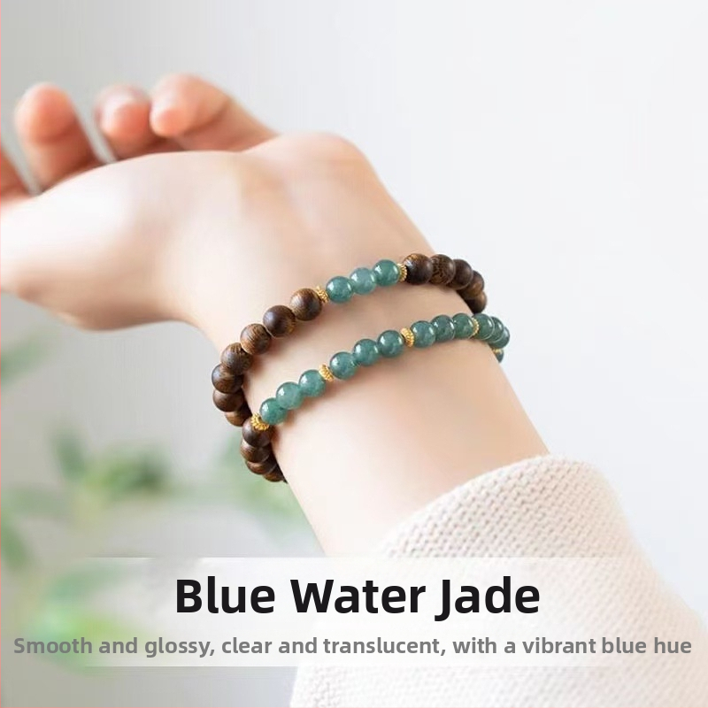 Fából készült karkötő, kézzel készített, uniszex, pásztor-stílusú, virág és rombusz formájú, ékszer a kézre