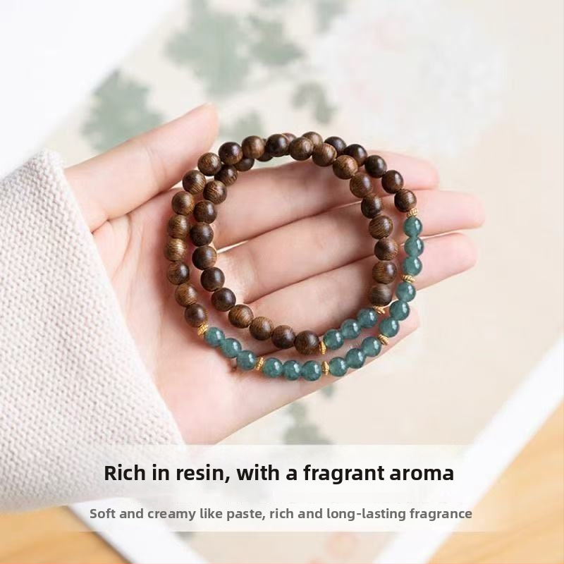 Fából készült karkötő, kézzel készített, uniszex, pásztor-stílusú, virág és rombusz formájú, ékszer a kézre