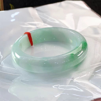 Aosheng ručno izrađena narukvica od ledenog nefrita — unisex prirodni nakit od jade