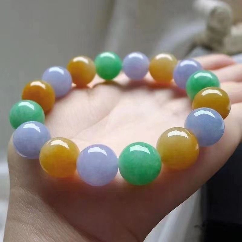 Jade karkötő aranyozással, uniszex, geometriás kialakítás, kézzel készített