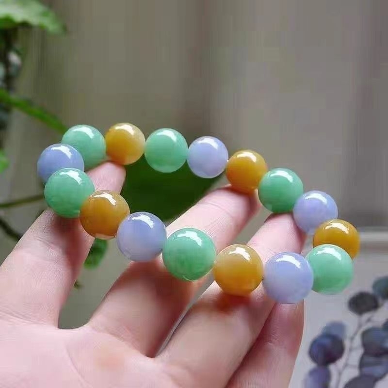 Jade karkötő aranyozással, uniszex, geometriás kialakítás, kézzel készített