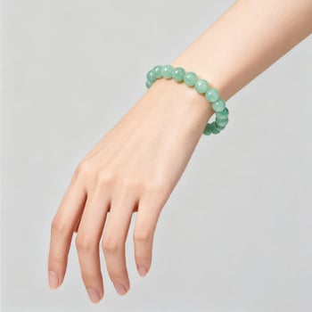 Brățară din sticlă, stil minimalist, unisex, formă rotundă, țesută