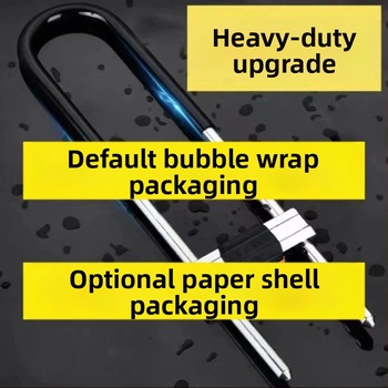 Dzelzs U-formas stikla durvju slēdzis vitrīnām, dvurdurvju slēdzene, mortise tipa slēdzene, pret zādzībām, paplašināta U forma