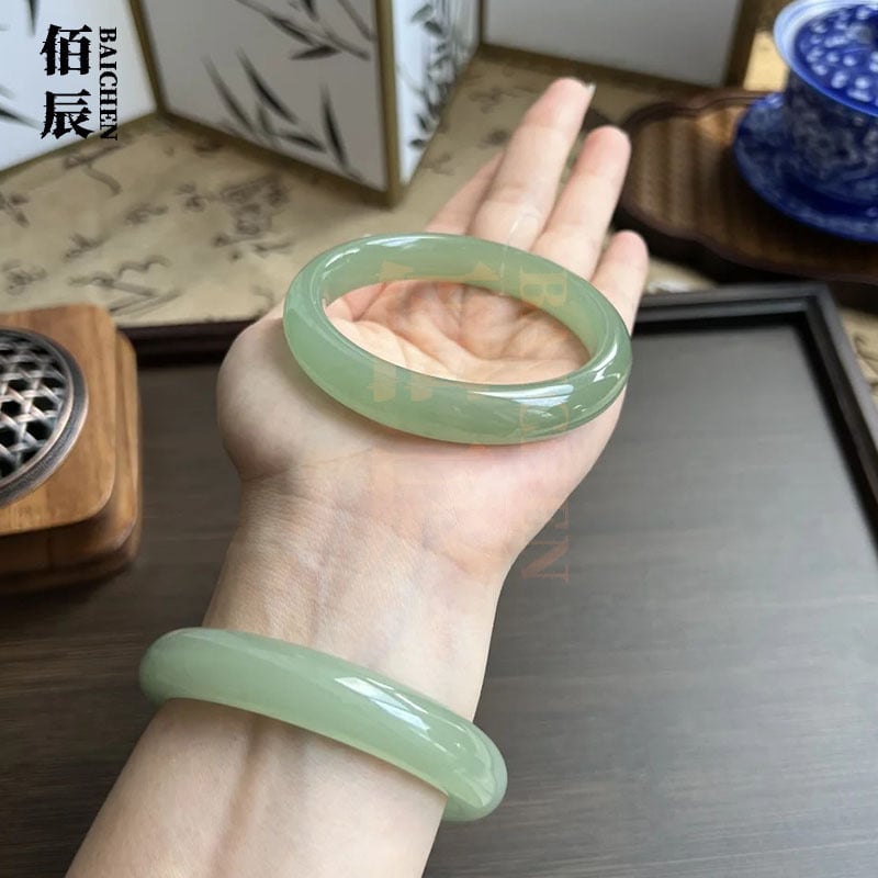 Baichen Aventurín Jade náramok — Materiál: Aventurín; Značka: Baichen; Spracovanie: Leštenie; Pôvod: Henan; Sezóna: Leto 2024