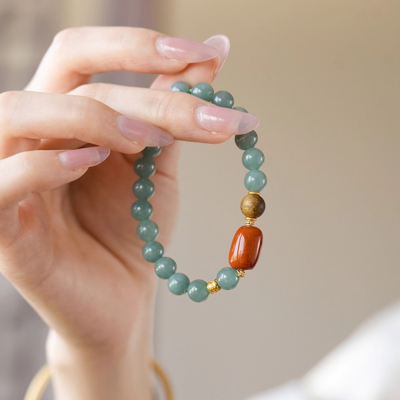 Crystal Wing Ručno izrađena narukvica od prirodnog kristala – unisex, jednostavan stil; idealan poklon za poslovne prilike