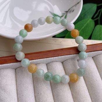 Náramok z jadeitu s pozlátením, ručne vyrábaný, geometrický tvar, unisex