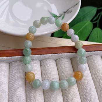 Náramok z jadeitu s pozlátením, ručne vyrábaný, geometrický tvar, unisex