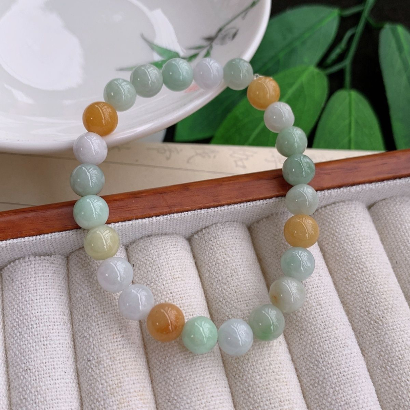 Náramok z jadeitu s pozlátením, ručne vyrábaný, geometrický tvar, unisex