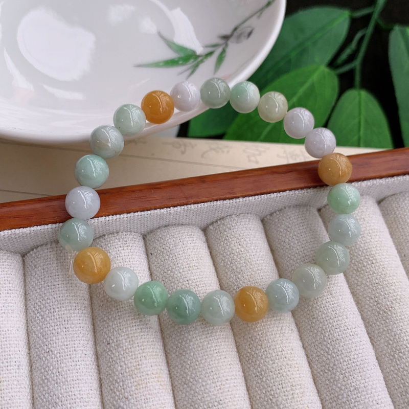 Náramok z jadeitu s pozlátením, ručne vyrábaný, geometrický tvar, unisex