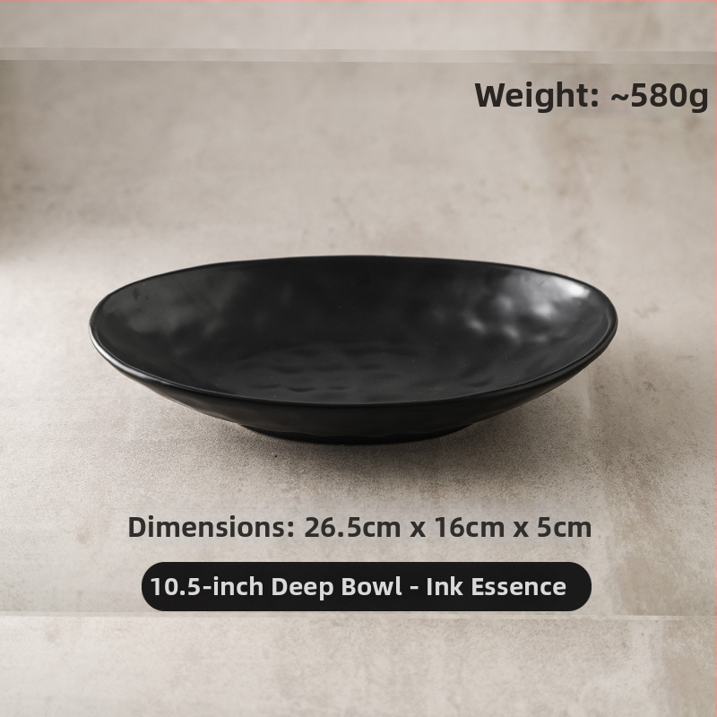 Japonų retro keraminė ovalinė lėkštė, tinkama žuvims, salotoms ir šaltoms patiekalams; mikrobangų krosnelė saugi