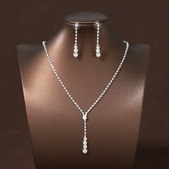 Set náhrdelníka a náušníc: luxusný lesk, zliatina, retiazka tkaná, prívesok Plexiglass, technika tkania, štýl Old Money