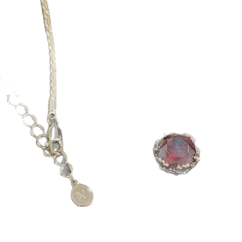 18K aranyozott réz nyaklánc, geometriai függő kapcsos formával, kézzel készített lánccal, koreai divat stílus