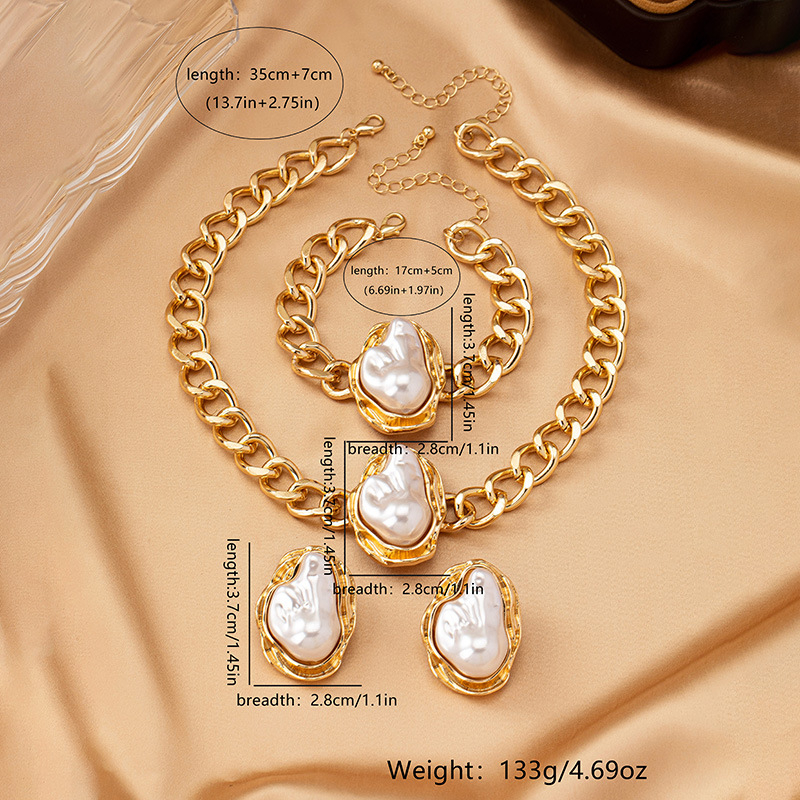 Set nakita: ogrlica + drugi komadi • Legura • O-lanac • Motiv: Ljubav / kapljice vode / zvončići • Dvorski stil, književno retro