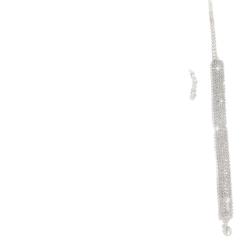 Ötvözetből készült ékszerszett nyaklánccal és fülbevalóval, elektroplakolás, geometriai alak, Rhinestone medál, szabványos lánc