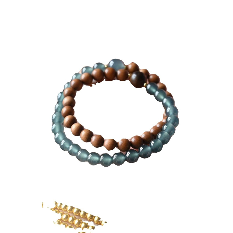 Xiangzhi jade narukvica, ručno izrađena, unisex stil, prirodni dizajn, proljeće 2025