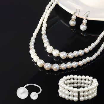 Nevjesta set ogrlice i naušnica, geometrijski dizajn, plast/smola, obični lanac, obujam 21–50 cm