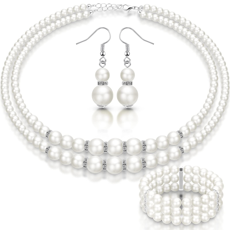 Nevjesta set ogrlice i naušnica, geometrijski dizajn, plast/smola, obični lanac, obujam 21–50 cm