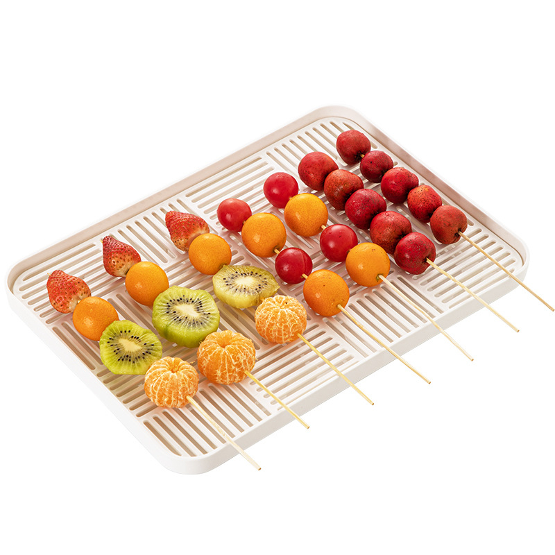 Plastikinė Candied Hawthorn parodomoji plokštelė, kvadratinė forma, modernus paprastas stilius, logotipo spausdinimas ir pritaikymas galimi