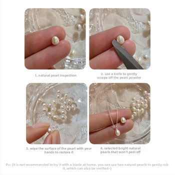 Natūralių perlų pakabuko kaklo papuošalas - perlų medžiaga, stilius įkvėptas Japonijos ir Pietų Korėjos, prekinis ženklas Too late, produkto kodas W25030603, pavasaris 2025