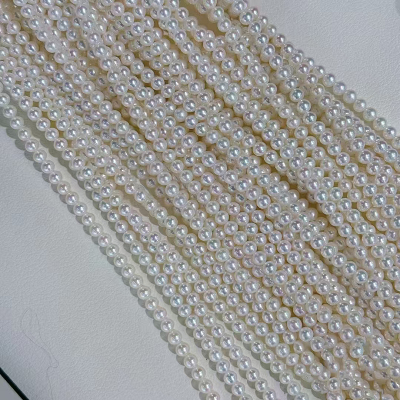 Ogrlica od slatkovodnih bisera, savršen krug, 925 srebro, Shuimu Jewelry, Ljeto 2023