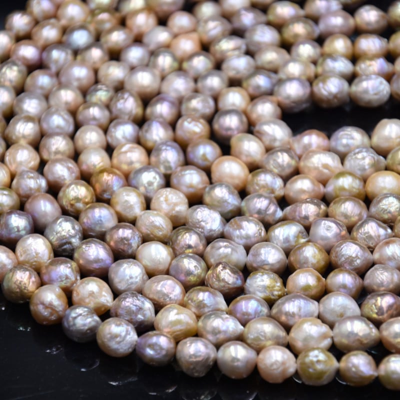 Kerun Jewelry Ogrlica s biserima od slatkovodnih bisera, 11–13 mm, šarene bisere