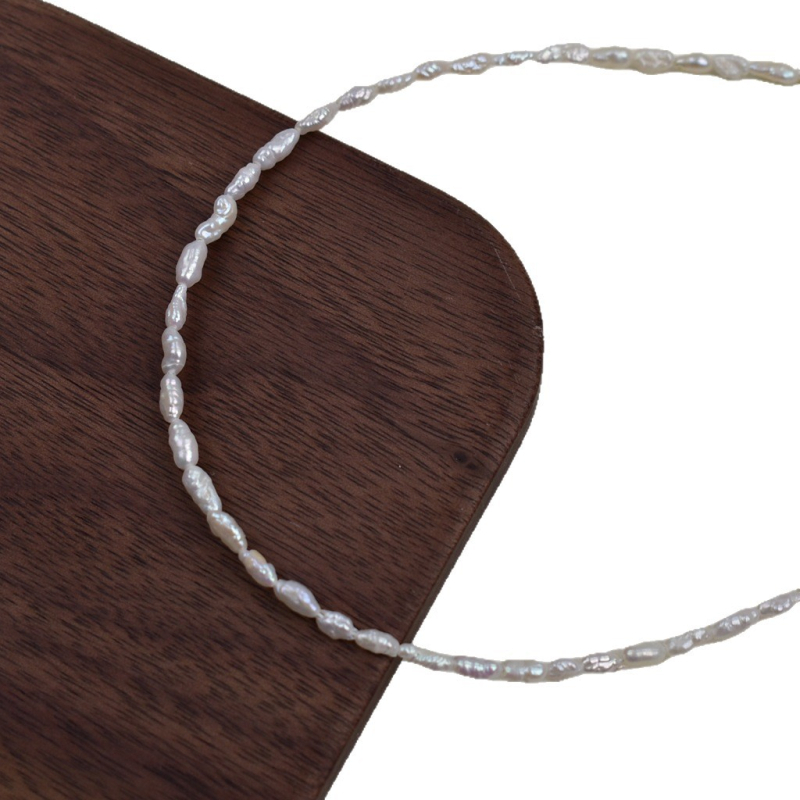 Barok mageveepärlid kaelakee, paljas kivi stiil, Snow Energy bränd, 2025. aasta suve lansseerimine