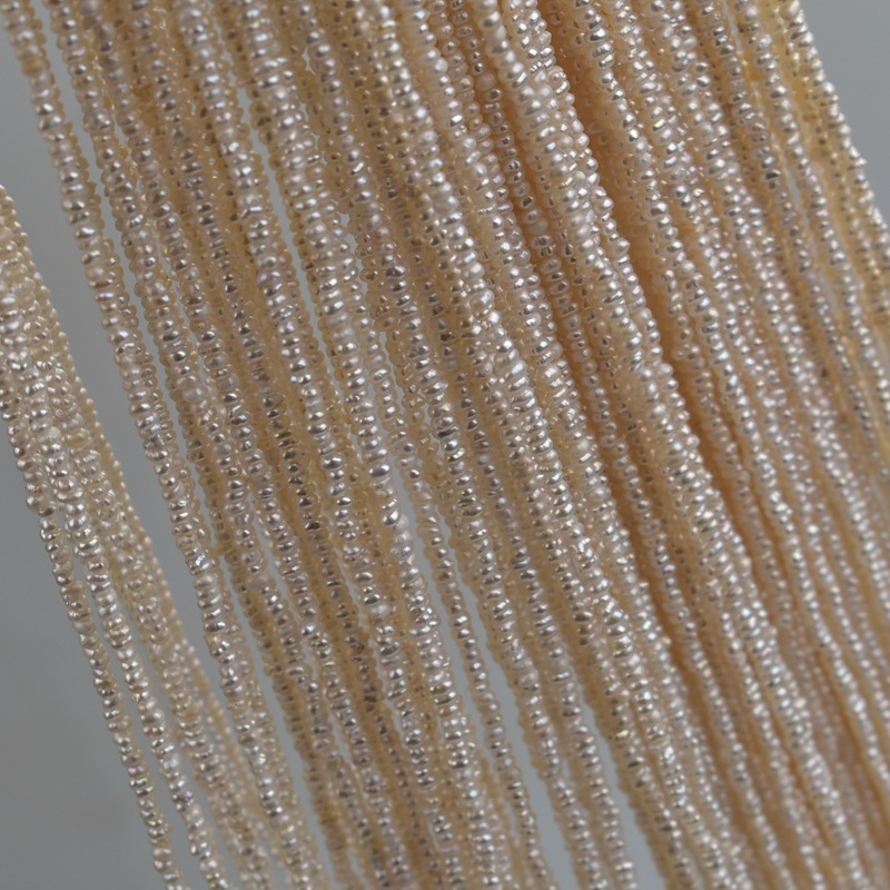 Prirodne slatkovodne plosnate perle, 2–3 mm, polugotov dijelovi za ogrlice DIY