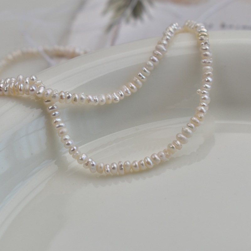 Prirodne slatkovodne plosnate perle, 2–3 mm, polugotov dijelovi za ogrlice DIY