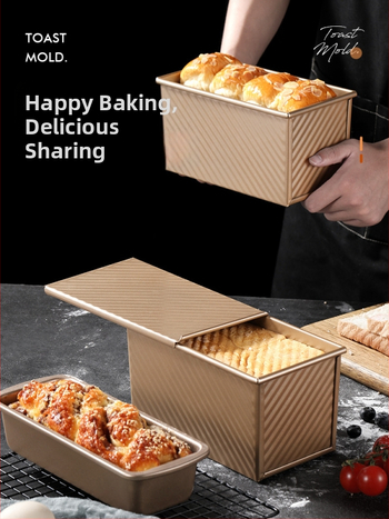 Kalup za tost s poklopcem, pravokutni kalup za pečenje kruha i kolača, kućna upotreba