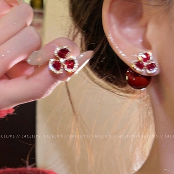 Γυναικείa σκουλαρίκια Junors - Γεωμετρικός σχεδιασμός, εμπρός-πίσω φοριέται, φλοράλ διακοσμητικό, ρετρό στυλ (Υλικό: κράμα ψευδάργύρου; Διαδικασία: ηλεκτροπλατίωση; Σχήμα: γεωμετρικό; Υλικό βελόνας: ατσάλι; Μάρκα: Junors)