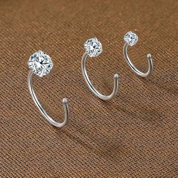 S999 sterling srebro – naušnice s cirkonima za žene, minimalistički i elegantni, blistav sjaj