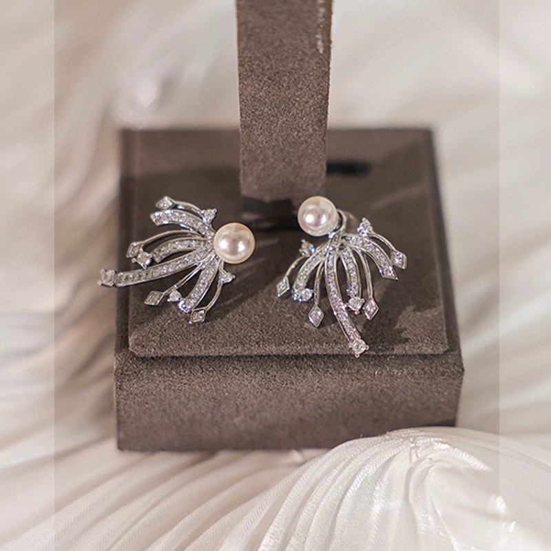 Geometrijski naušnici, 925 srebrni postovi, bakar s platinskim premazom, platinski premaz, lagani luksuz stil