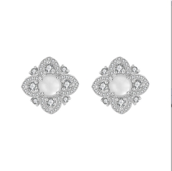 Cercei din cupru, electroplată, stil geometric, pentru femei, toamnă 2024