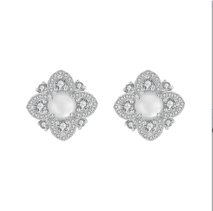 Cercei din cupru, electroplată, stil geometric, pentru femei, toamnă 2024