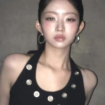 Juquan dijamantno ukrašene geometrijske hoop naušnice za žene – influencer stil, proljeće 2025