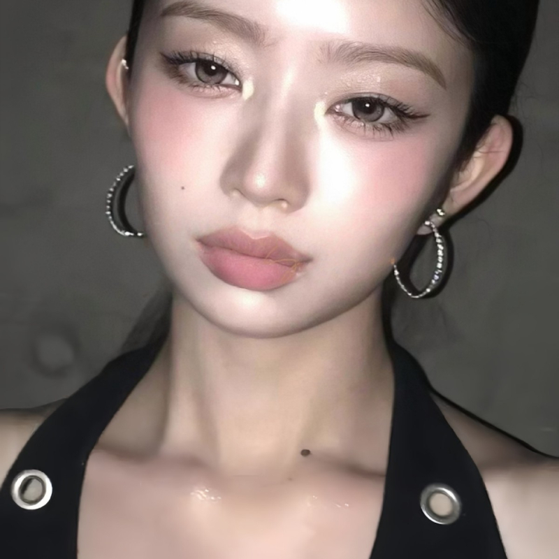 Juquan dijamantno ukrašene geometrijske hoop naušnice za žene – influencer stil, proljeće 2025