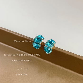 Bright Eyes bakrene naušnice s dijamantnim premazom, geometrijski dizajn za žene