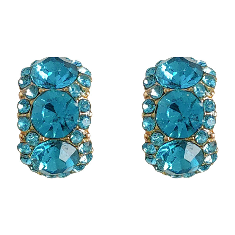 Bright Eyes bakrene naušnice s dijamantnim premazom, geometrijski dizajn za žene