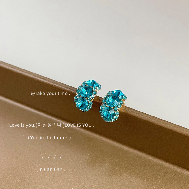 Bright Eyes bakrene naušnice s dijamantnim premazom, geometrijski dizajn za žene