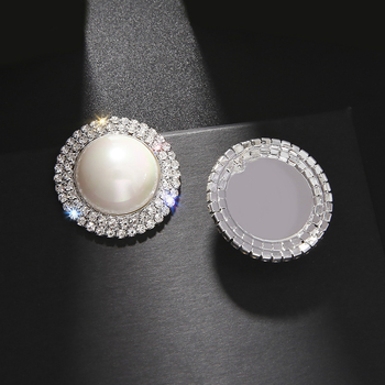Naušnice - Rhinestone, kapkovitog oblika, minimalistički stil, elektroplatirane