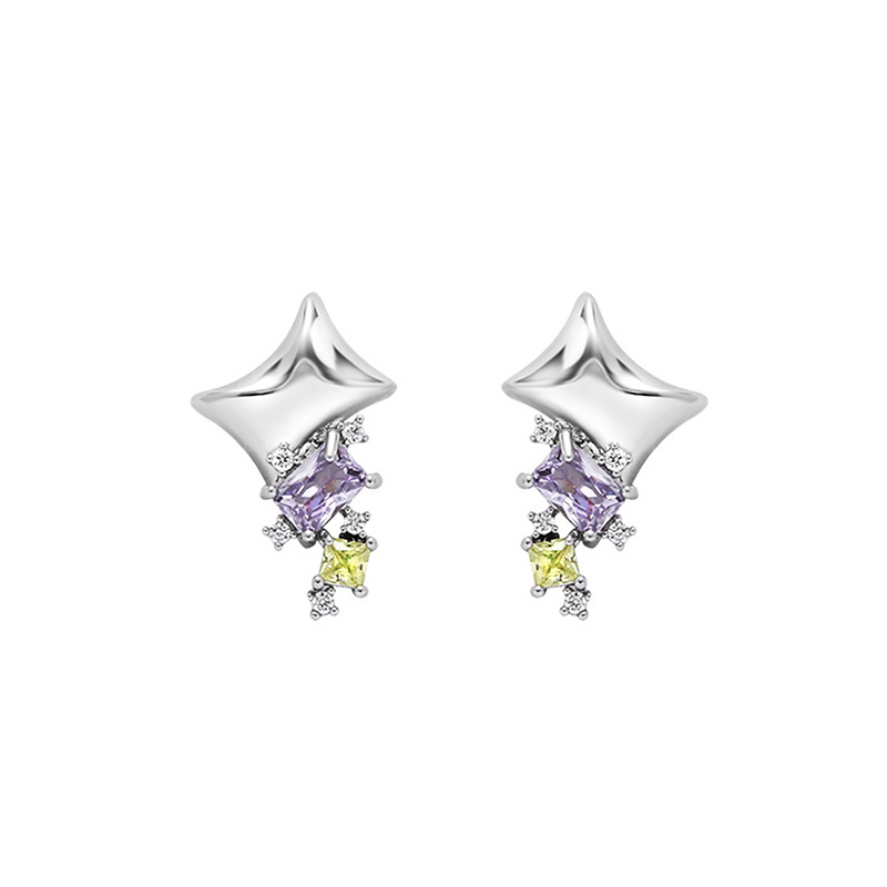 Cercei geometrici – Sheng Jewelry, electroplated, pentru femei, stil modern, vară 2024