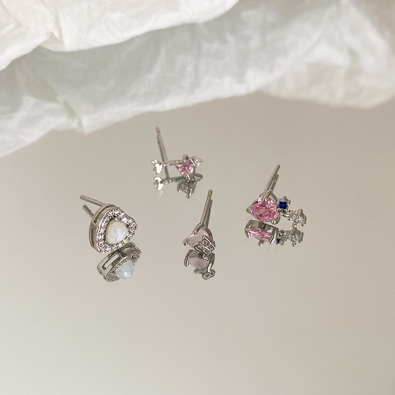 Geometrijski naušnice od legure, elektroplacirani završetak, set naušnica za uho, lagani luksuz, stil Japana i Koreje