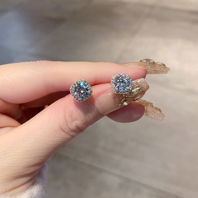 Uhani - Geometrijski dizajn, bakar, elektroplatiranje, Yiwu porijeklo, Zima 2022