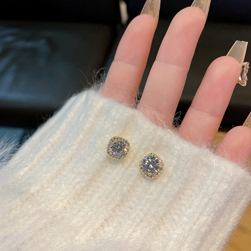 Uhani - Geometrijski dizajn, bakar, elektroplatiranje, Yiwu porijeklo, Zima 2022