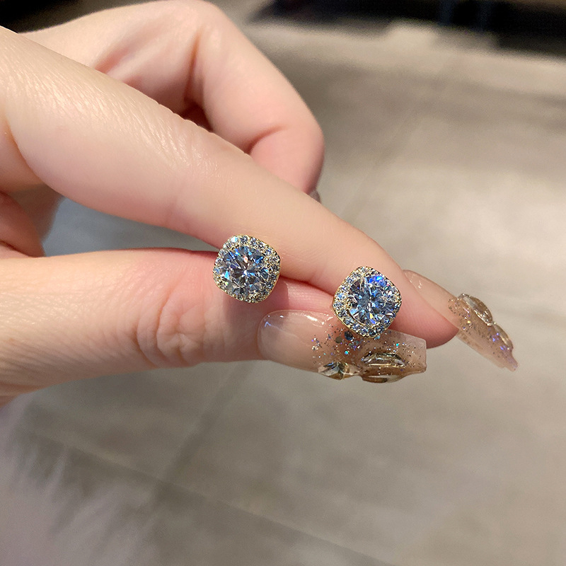 Uhani - Geometrijski dizajn, bakar, elektroplatiranje, Yiwu porijeklo, Zima 2022