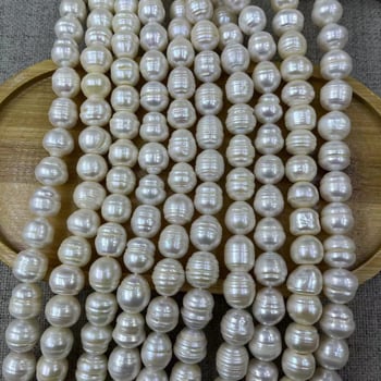 Nyers édesvízi gyöngyök, barokk stílus, magas ragyogás — 2023 tél kiadás