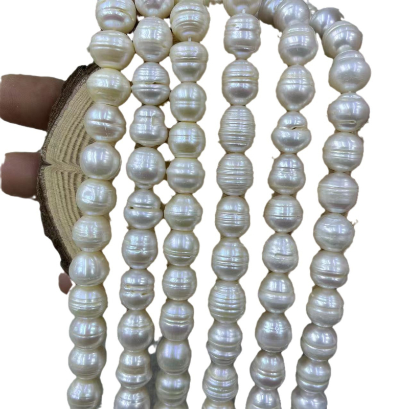 Nyers édesvízi gyöngyök, barokk stílus, magas ragyogás — 2023 tél kiadás